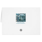 Choose Happy Typography Flowers Blank Card (Back Horizontal)