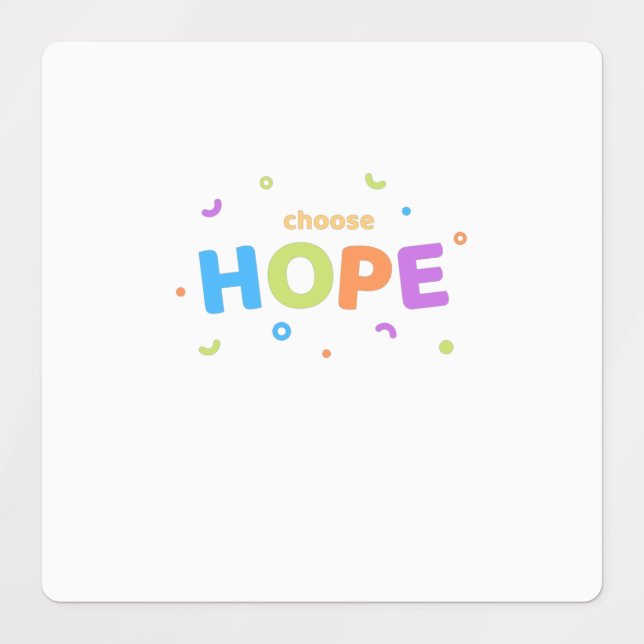 Choose hope labels (Design 1)