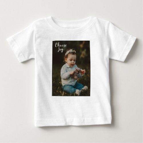  Choose Joy Adorable Baby Design Kids T_Shirt