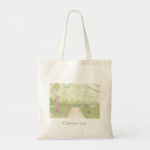 “Choose Joy” Aesthetic Tote Bag – Soft Nature