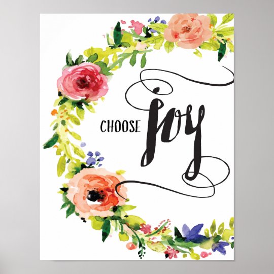 Choose Joy Art Print | Zazzle.com