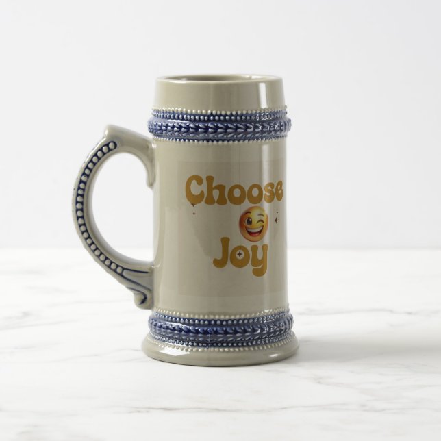 CHOOSE JOY BEER STEIN (Left)