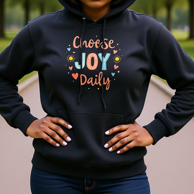 Choose Joy Daily Pastel Doodle Icon Hoodie (Creator Uploaded)