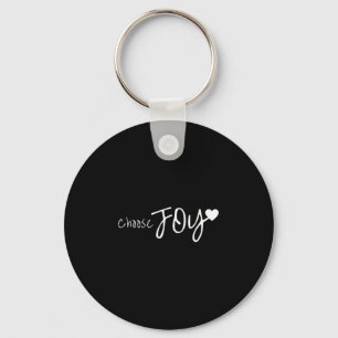 Choose Joy Heart Inspirational Motivational Keychain