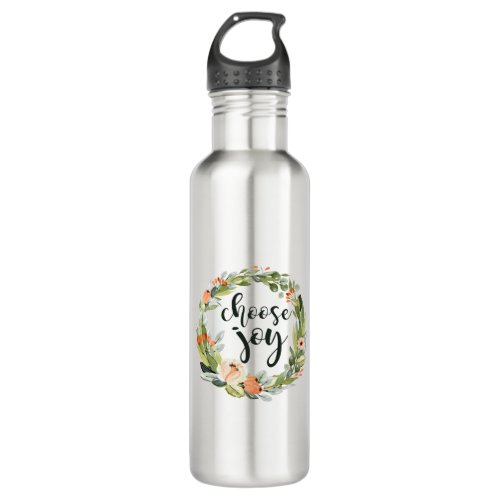 Choose Joy Inspirational Faith Stainless Steel Water Bottle