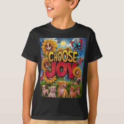 Choose Joy Inspirational Kids T_Shirt