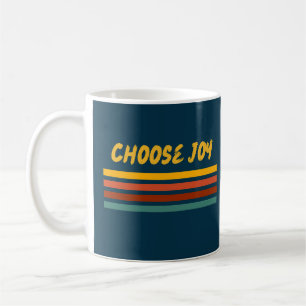 Choose Joy Inspirational Mug/Christian Faith Retro Coffee Mug