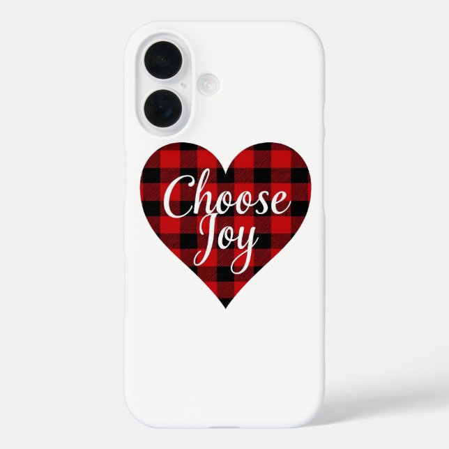 Choose Joy Inspirational Quote Case-Mate iPhone Case (Back)