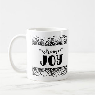Choose Joy Inspirational Quote Cute Sunflower  Coffee Mug