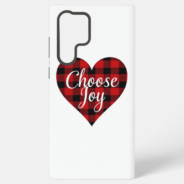 Choose Joy Inspirational Quote Samsung Galaxy Case (Back)