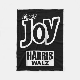 Choose Joy Kamala Harris Tim Walz Slogan 2024 Gala Fleece Blanket