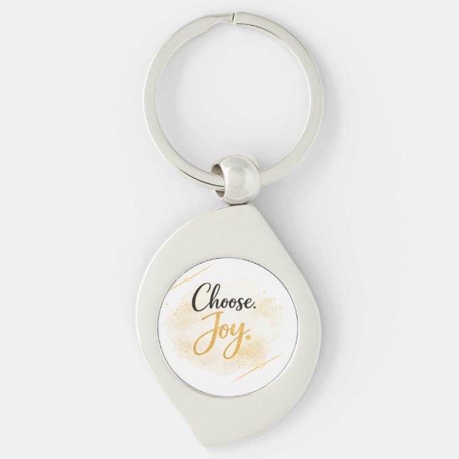 Choose Joy Metal Keychain (Front)