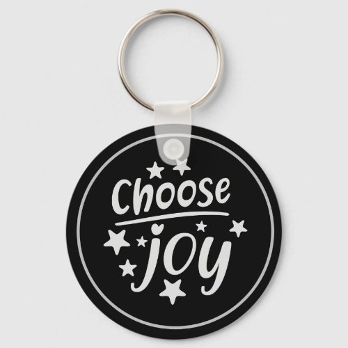 Choose Joy Motivational Inspirational Keychain