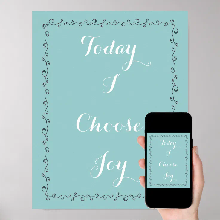 Choose Joy Poster Zazzle