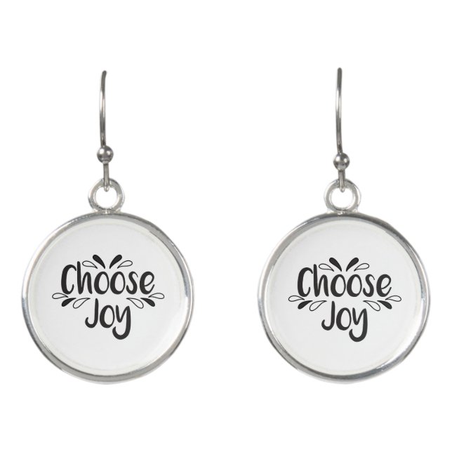 Choose Joy Quote Earrings (Front)
