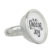 Choose Joy Quote Ring (Side)