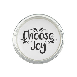 Choose Joy Quote Ring