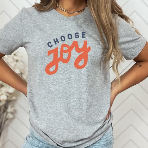 Choose Joy Retro Inspirational Christian  T_Shirt