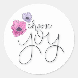 Choose Joy Round Sticker