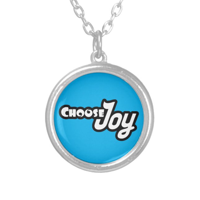 Choose Joy Silver Plated Necklace (Front)