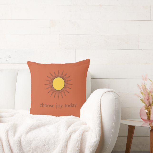 Choose Joy Today Throw Pillow (Couch)