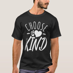 Choose Kind Anti Bullying Message Cute Graphics T-Shirt