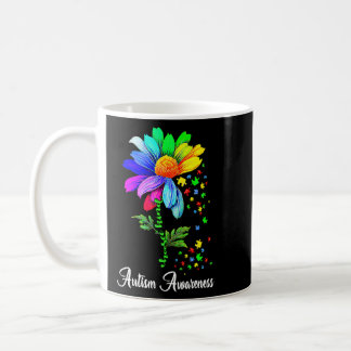 Choose Kind Autism Awareness Month Women Sunflower Coffee Mug