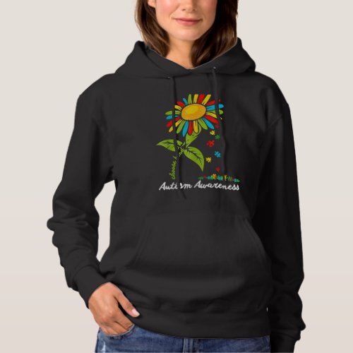 Choose Kind Autism Awareness Month Women Sunflower Hoodie