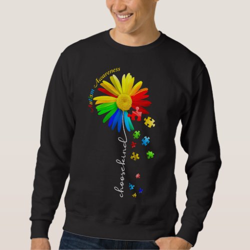 Choose Kind Autism Awareness Sunflower Mom Women K Sweatshirt
