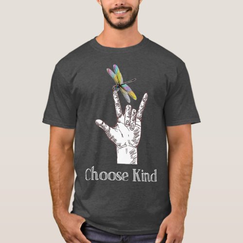 Choose Kind Dragonfly I Love You ASL Sign Deaf T_Shirt