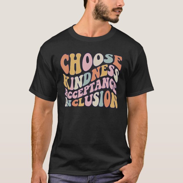 Choose Kindness Acceptation Inclusion Orange Unity T-Shirt (Front)
