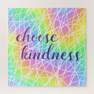 "Choose Kindness" Challenging Rainbow Puzzle
