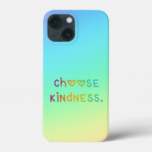 "Choose Kindness" Colorful Gradient iPhone 13 Mini Case