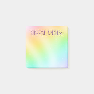 "Choose Kindness" Colorful Pastel Post-it Notes
