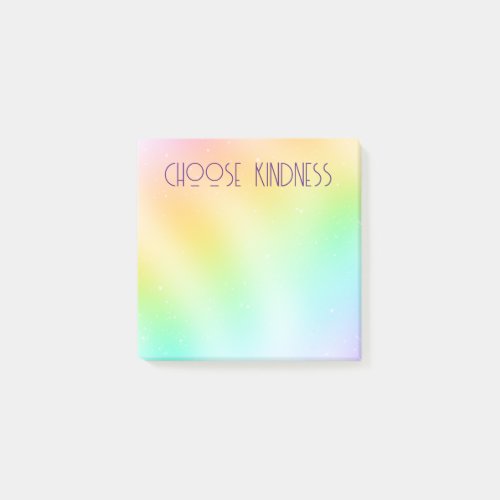 Choose Kindness Colorful Pastel Post_it Notes