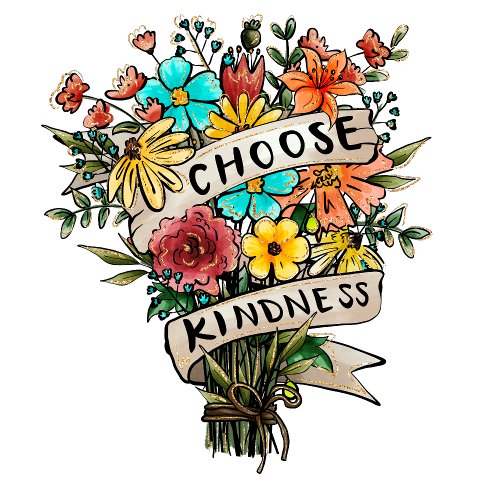 Choose Kindness floral women  T_Shirt