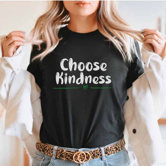 Choose Kindness– Green Heart Mental health T-Shirt (Creator Uploaded)