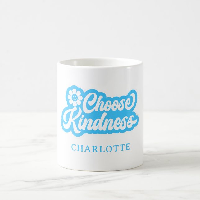 Choose kindness- retro-name Mug (Center)