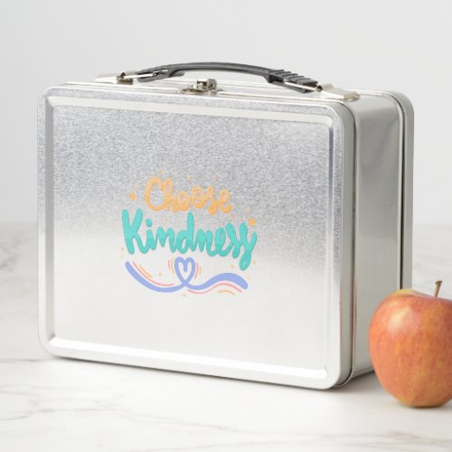 Choose kindness Stainless Steel Metal Lunch Box