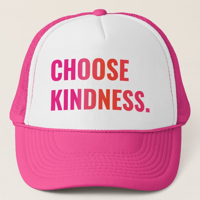 Choose Kindness Sunset Baseball Cap (Front)