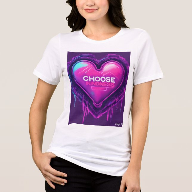 Choose Kindness T-Shirt Style Tri-Blend Shirt (Front)