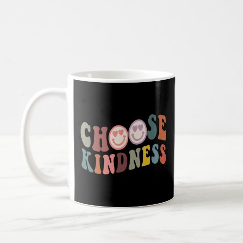 Choose Kindness Vintage Cute Smiling Face Family B Coffee Mug