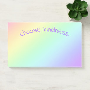 Choose Kindnessl Rainbow Gradient Post-it Notes