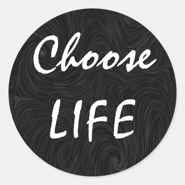 Choose LIFE Classic Round Sticker (Front)