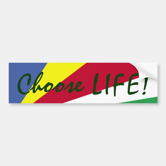 Choose LIFE! Colorful Bumper Sticker (Front)