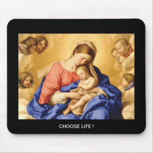 CHOOSE LIFE MOUSE PAD