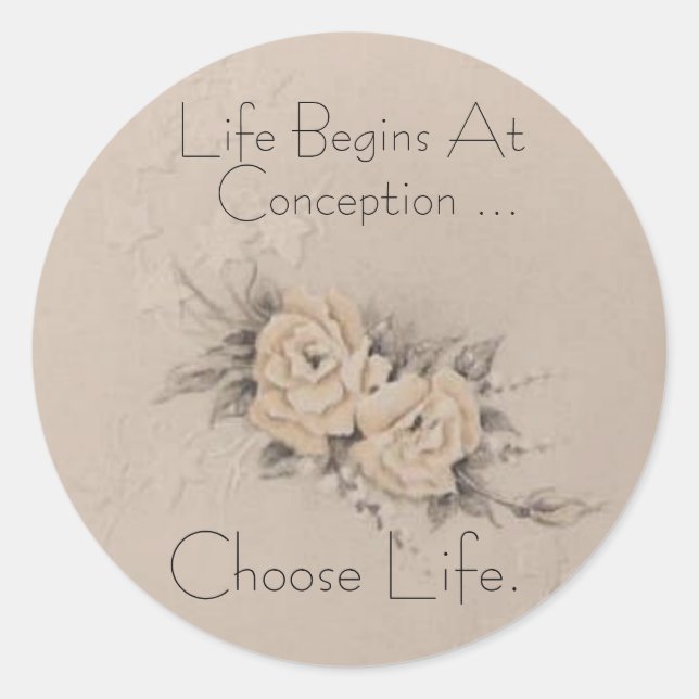 'CHOOSE LIFE' Sticker (Front)