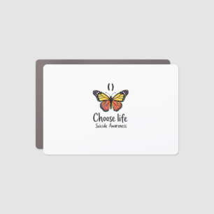 Choose life suicide Awareness Colorful Dragonfly T Car Magnet