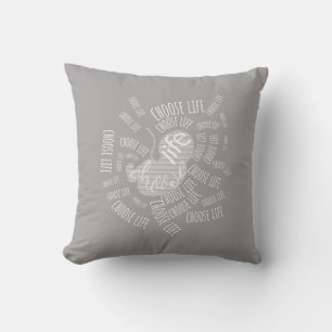 Choose Life Throw Pillow
