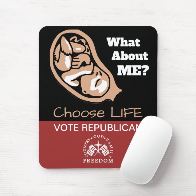 Choose Life Vote Republican Mouse Pad (With Mouse)